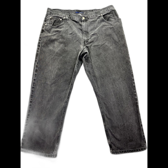 Men’s Basic Editions 100% Cotton‎ Relaxed Fit Black Jeans Tag Size 40x30 - Picture 1 of 16